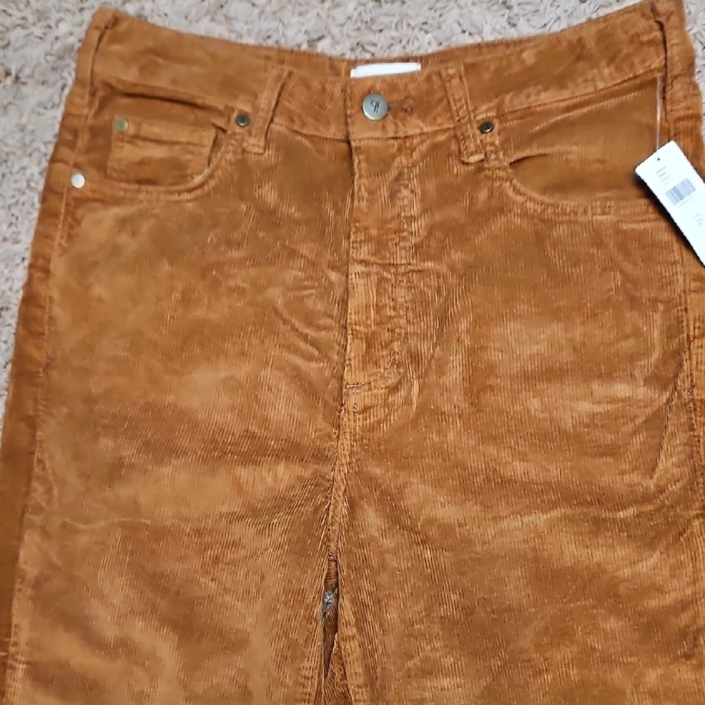 Pilcro The Scotty Cuffed High-Rise Straight Leg Jeans Corduroy Edition - Picture 9 of 13